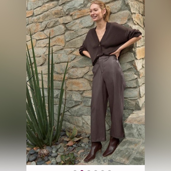 Splendid Collection Women’s Faux Leather Pants‎ Size 12 Color Brown - Picture 2 of 14